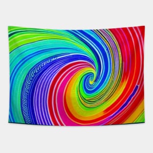 Watercolor Swirl Pattern Tapestry