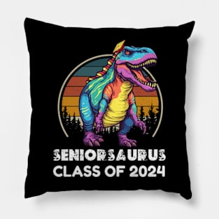 Funny seniorsaurus class of 2024 Pillow