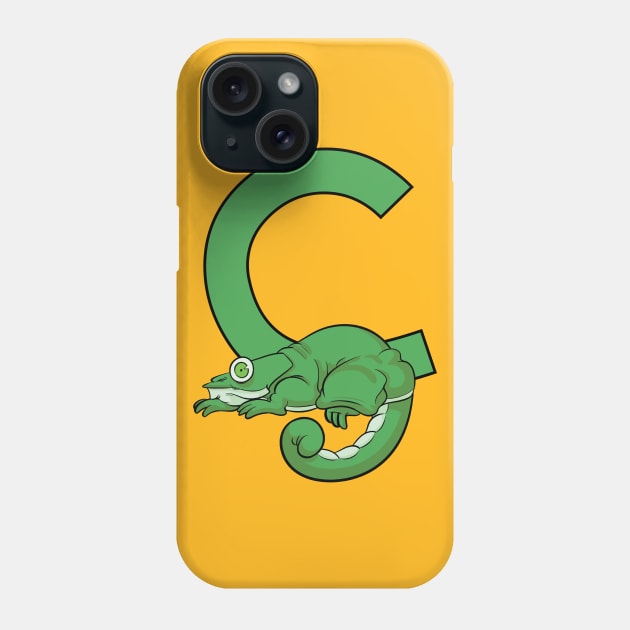 C is for Chameleon Phone Case by futiledesigncompany