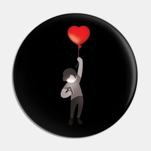 Floating Heart Pin