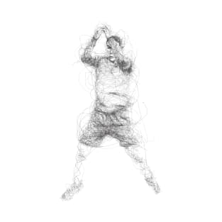 Cristiano Ronaldo siuuu Scribble Art T-Shirt