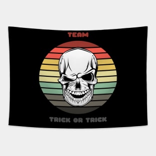 Sunset Skull / Team Trick or Trick Tapestry