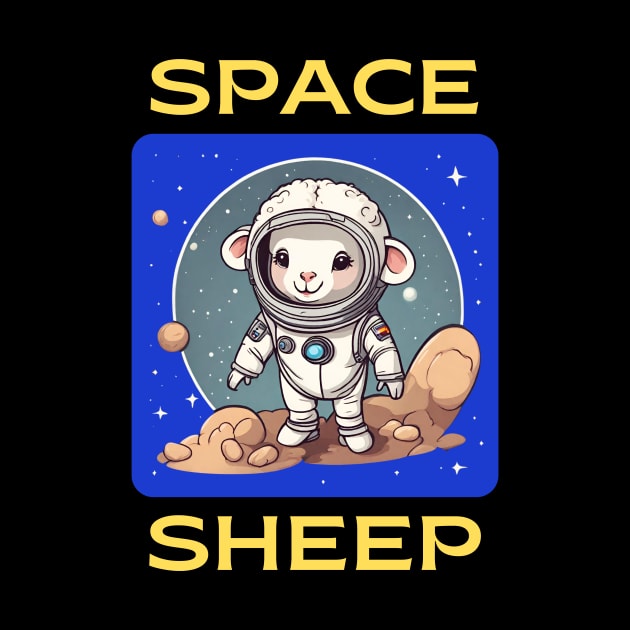 Space Sheep | Sheep Pun by Allthingspunny