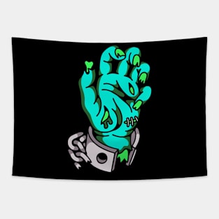 Zombie hand chains Tapestry