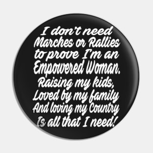 Empowered Woman Pin