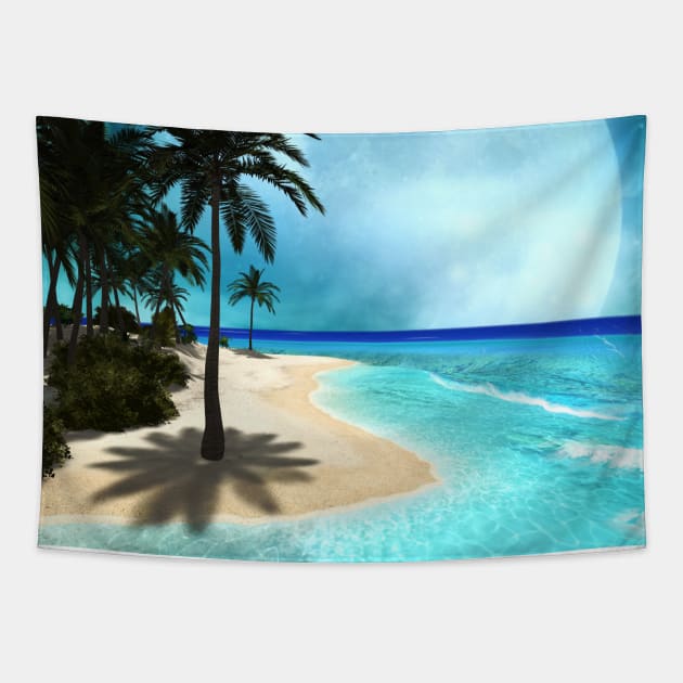 Beautiful tropical island Tapestry by Nicky2342