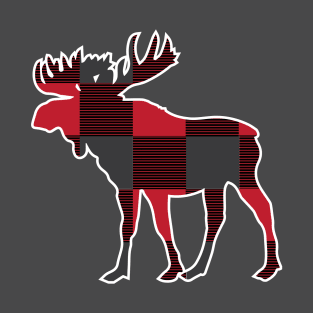 Plaid Moose T-Shirt