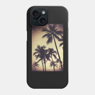 Retro Sepia Palm Trees Phone Case