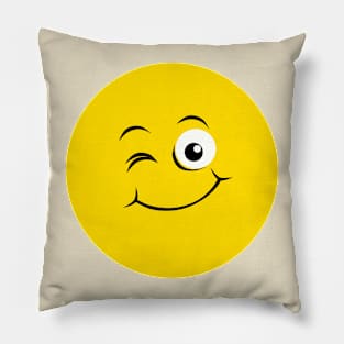 Emoticon - sweet face Pillow