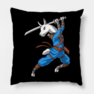 Llama Ninja Samurai Pillow