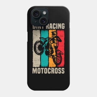 dirt racing motocross Phone Case