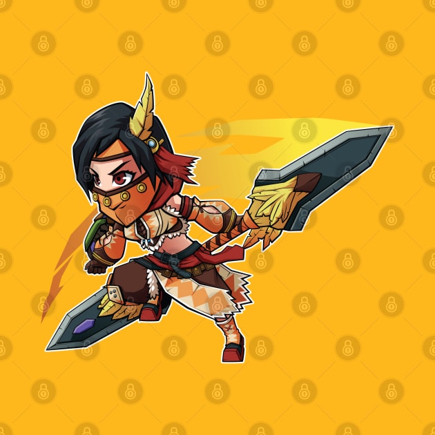 Monster Hunter World Chibi Insect Glaive by Xar623