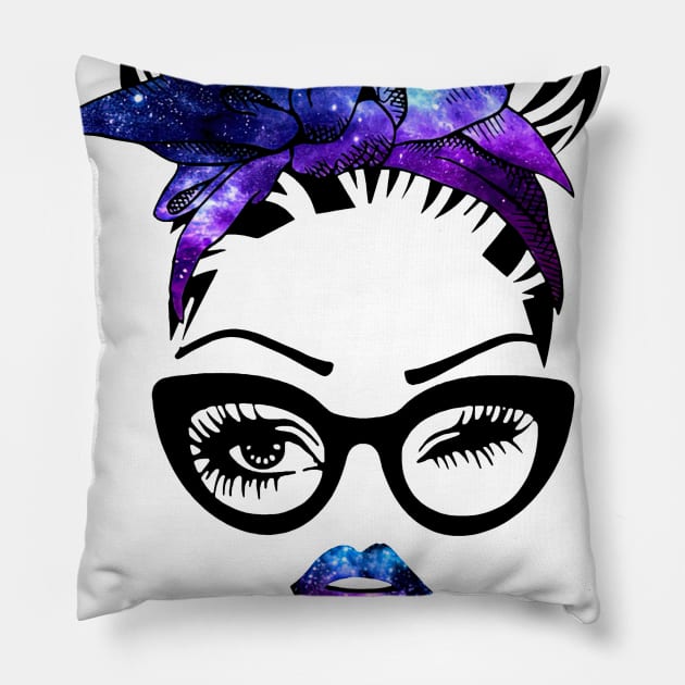 April Girl Galaxy Pillow by Vladis