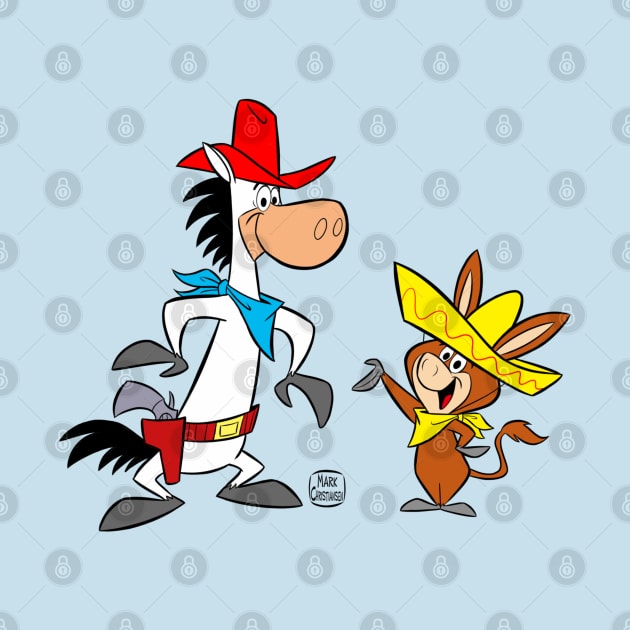 Quick Draw McGraw and Baba Looey in Color by markscartoonart62