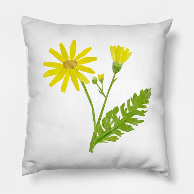 Ragwort / Cushag Pillow by Babban Gaelg