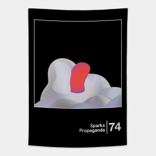 Sparks - Propaganda / Minimalist Style Graphic Design Tapestry