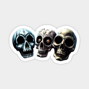 Spooky Scary Skulls - Dark Variant Magnet