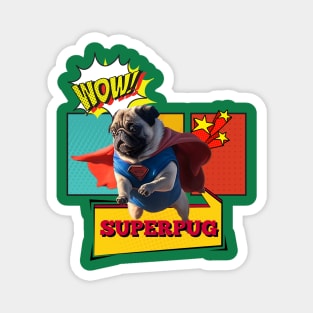 Super Pug, Hero Shirt Magnet