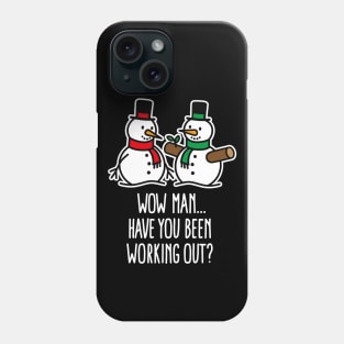 Funny Christmas funny Gym bodybuilding work out Phone Case