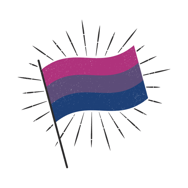 Retro Bi Pride Flag by lavenderhearts