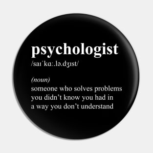 Funny Psychologist Definition Pin