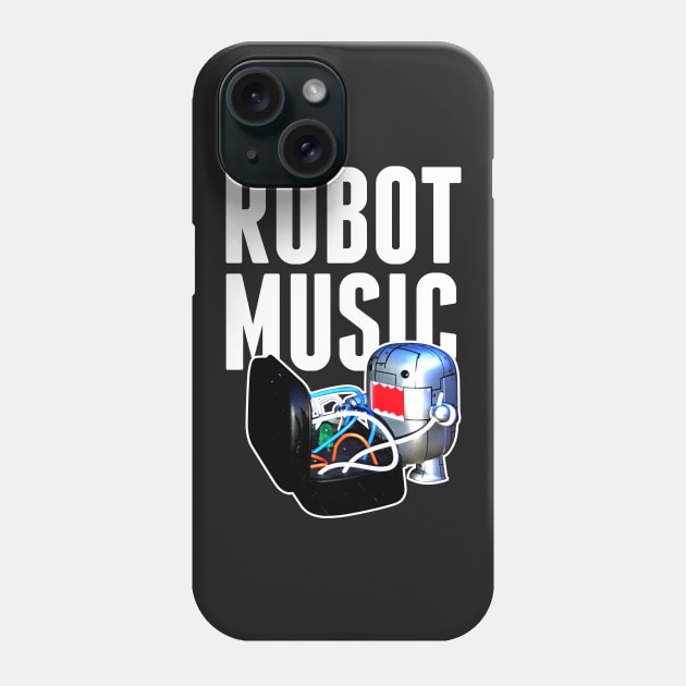 ROBOT MUSIC Phone Case by kingegorock