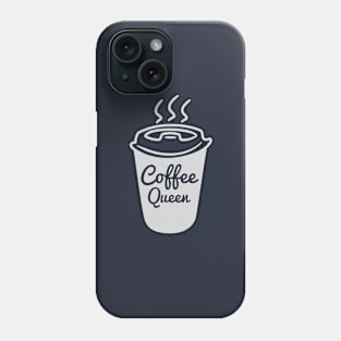 Cool Coffee Queen T-Shirt Phone Case