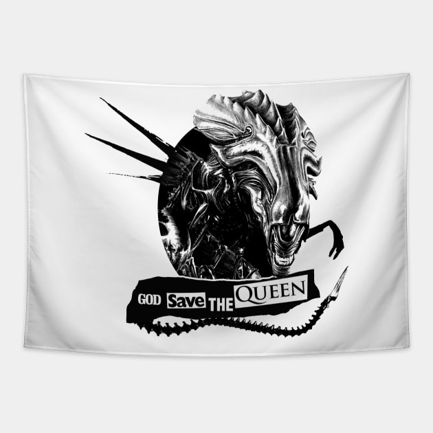 God Save The Queen: Alien Tapestry by Meca-artwork