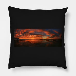 Long Jetty sunset Pillow