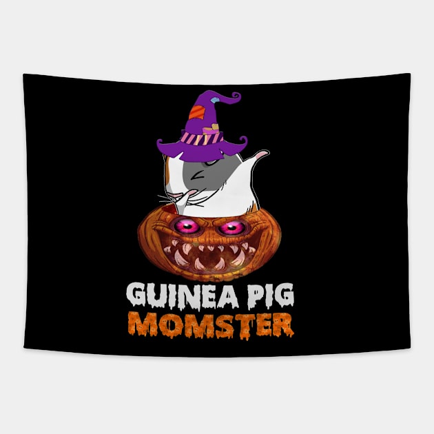 Guinea Pig Momster Pumpkin Monster Funny Halloween Costume (7) Tapestry by Ravens