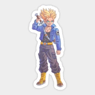 Trunks ssj 1 Sticker by Emmanuel Den Dauw