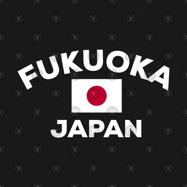 Fukuoka Japan Japanese Rising Sun Flag City Tourist Souvenir