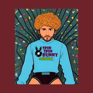 SpinSpinBunny Animated Man Fan T-Shirt