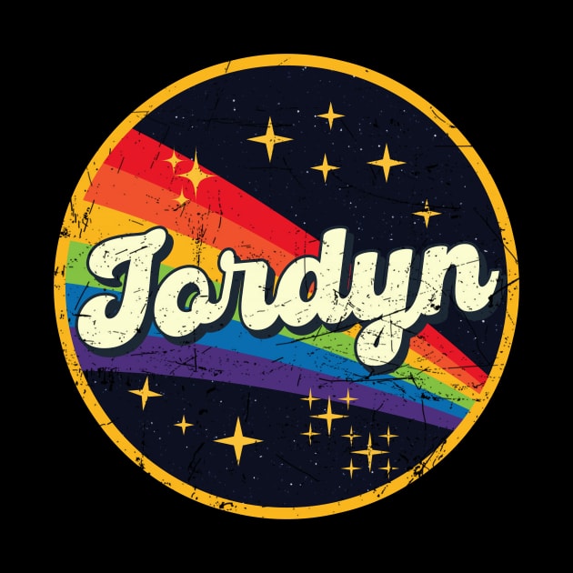 Jordyn // Rainbow In Space Vintage Grunge-Style by LMW Art