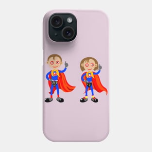 Boy and Girl Hero Phone Case