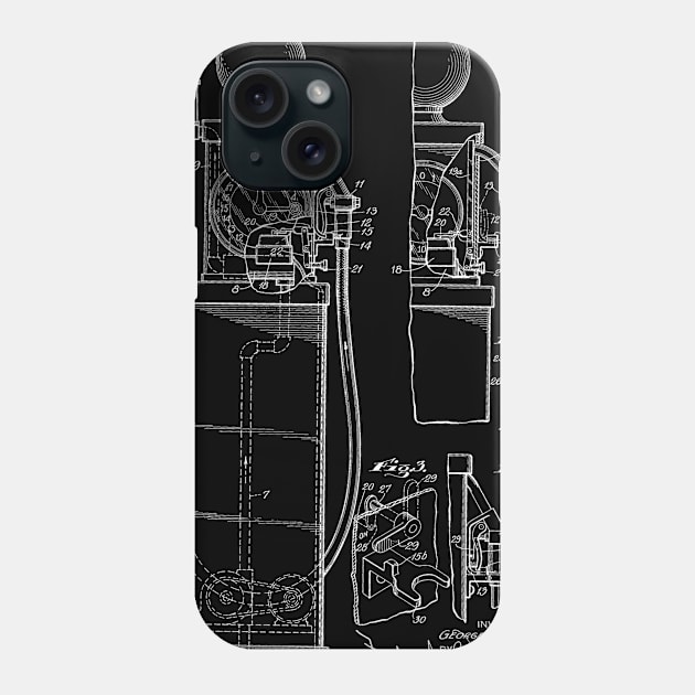 liquid delivery apparatus Vintage Patent Hand Drawing Phone Case by TheYoungDesigns