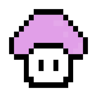 Cute Pixel Pink Mushroom T-Shirt