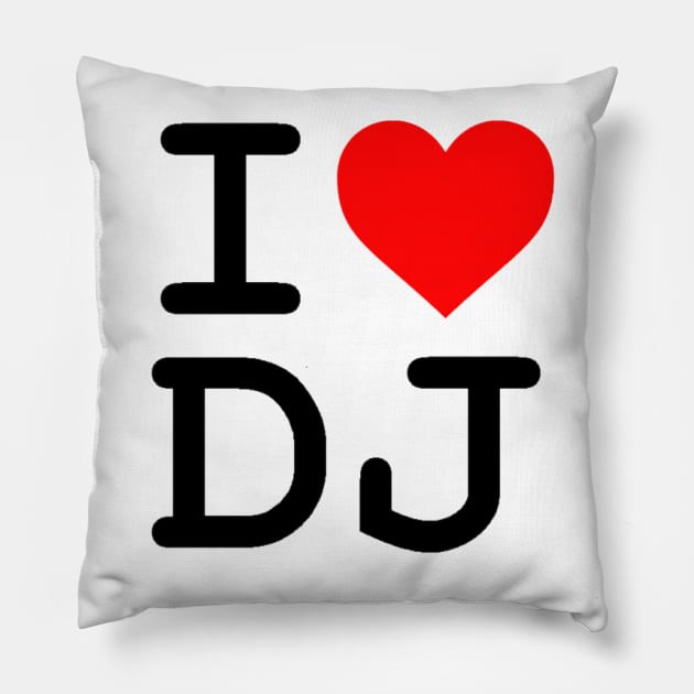 I love DJ LeMahieu Design Pillow by Bleeding Yankee Blue