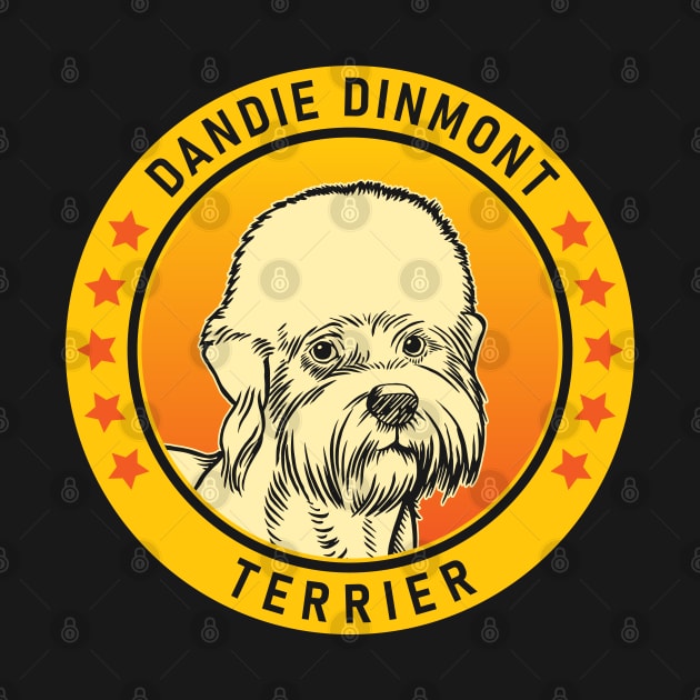 Dandie Dinmont Terrier Dog Portrait by millersye