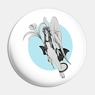 Angel in art nouveau style Pin