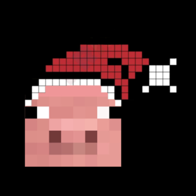 Christmas piggy - Minecraft - Phone Case