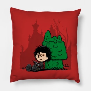 Cute Johnny Depp 80's Gothic Movie Cartoon Mashup Pillow