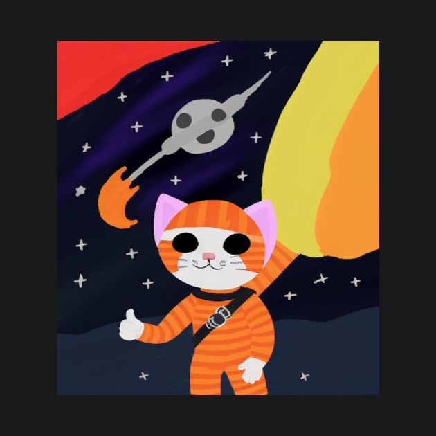 cat out in space by Catbrat