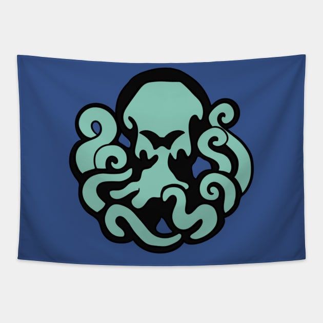 Undertow Octopus Tapestry by maplefoot