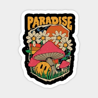 Mushroom Paradise Vintage T-shirt Magnet