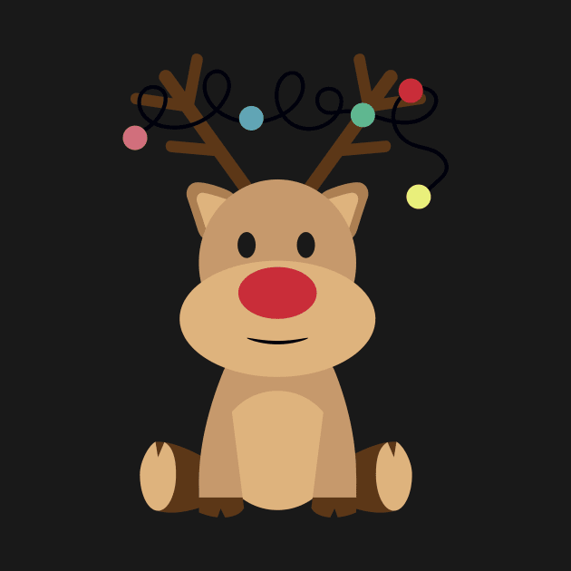 Christmas Reindeer by D's Tee's
