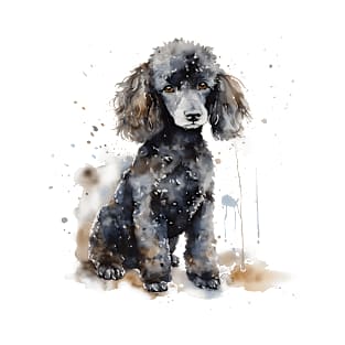 Poodle Watercolor Style T-Shirt