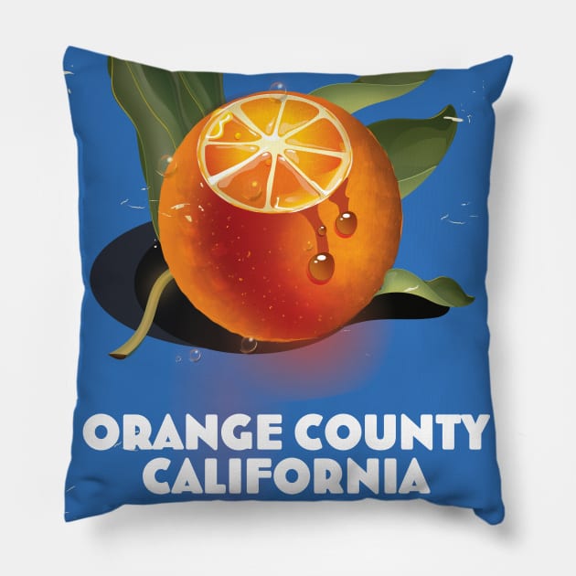 Orange County California Pillow by nickemporium1