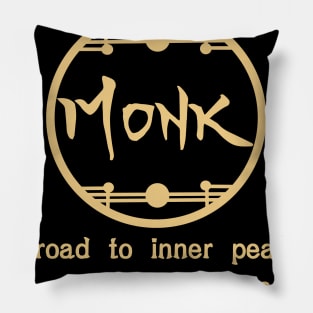 Monk Road to Inner Peace Pillow