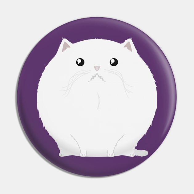 Sfurical round snowball cat Pin by meldra